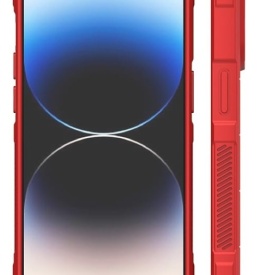 Husa protectie Wave style, compatibila cu iPhone 16 Pro Max, antisoc, silicon Rosu, interior din microfibra, anti-alunecare, protectie camera, protectie ecran - Img 7