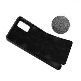 Husa Samsung Galaxy A41, ultra slim silicon si microfibra, Negru - Img 4