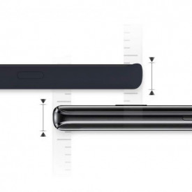 husa note 9 silicon catifea bleumarin planetphone