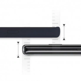 husa note 9 silicon catifea bleumarin planetphone