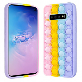 husa antistres multicolor pop up roz SAMSUNG S10 pLUS planetphone 