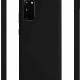 Husa Samsung Galaxy S20, ultra slim silicon si microfibra, Negru - Img 2