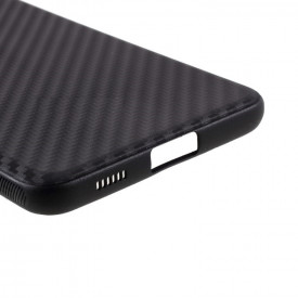 Husa samsung galaxy s21 negru cabon silicon planetphone
