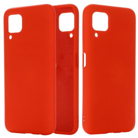husa silicon catifea rosu samsung galaxy A12 planetphone