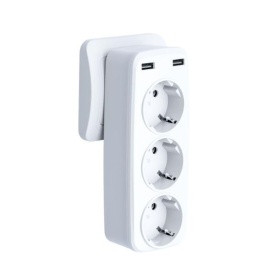 Adaptor Priza, XO (WL08) - 3 prize AC și 2 porturi USB-A pentru încărcare rapidă (2.4A), WHITE - Img 2