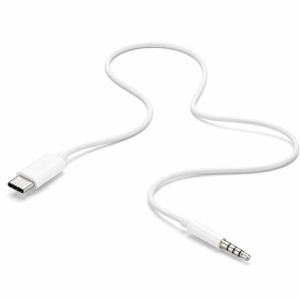 Cablu Auxiliar USB‑C la Jack 3.5 mm 1 m Alb – Conexiune Audio Stabilă pentru Auto & Căști