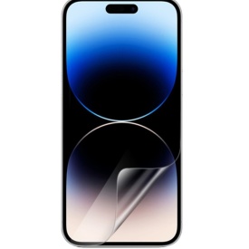 Folie de protectie ecran Mata din silicon compatibila cu iPhone 14 Pro Max, Anti Amprente, Perfect fit, TPU, acopera tot ecranul, transparenta