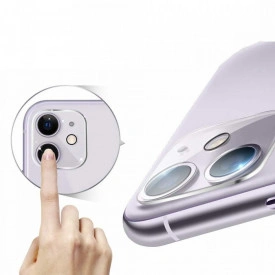 Folie din sticla protectie camera foto/video pentru iPhone 11 - Img 2