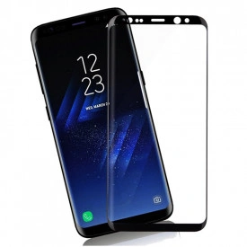 Folie protectie din sticla Samsung Galaxy S8, full cover, full glue, lipici pe tot ecranul, case friendly, 3D - Img 2