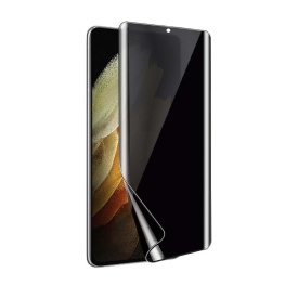 Folie Samsung Galaxy S21 Ultra, protectie ecran Privacy Hydrogel din silicon, TPU, Perfect fit, acopera tot ecranu