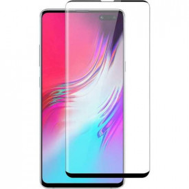 Folie sticla Samsung Galaxy S10 Plus, protectie display, full cover, full glue, lipici pe tot ecranul, case friendly, 3D