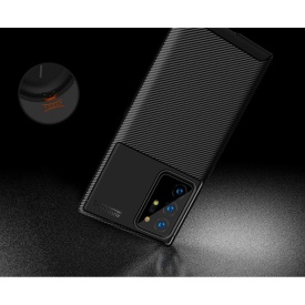 husa carbon samsung note 20 ultra silicon negru planetphone 