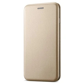 Husa compatibila cu Xiaomi Redmi 13C din piele ecologica, flip cover tip carte cu suport carduri, stand pentru video, Auriu - Img 2