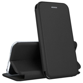 husa flip tip carte din piele ecologica iphone 14 pro max negru planetphone