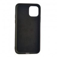 Husa iPhone 11 Pro, ultra slim silicon si microfibra Negru - Img 3