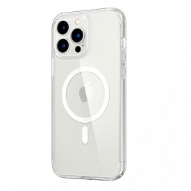Husa iPhone 13 Pro Max, protectie transparenta, ultra slim, tip MagSafe