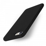 Husa iPhone 7 silicon+microfibra Negru
