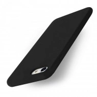 Husa iPhone 7 silicon+microfibra Negru