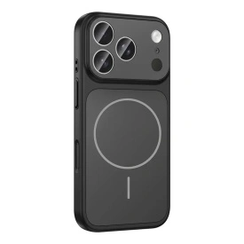 Husă MagSafe pentru iPhone 17 Pro – silicon, Protecție premium și încărcare magnetică, Negru