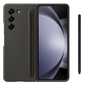 Husa protectie compatibila cu Samsung Galaxy Z Fold 5, cu S-Pen inclus, Slim, Antisoc, Premium Quality, din policarbonat, 2 piese, Negru