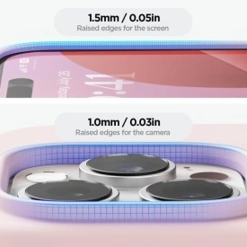 husa iphone 16 pro roz silicon si catifea planetphone