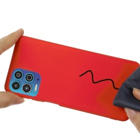 Husa protectie pentru Motorola Moto G84, slim, silicon Rosu cu interior din microfibra, protectie camera, protectie ecran - Img 7