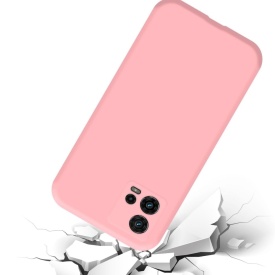 Husa protectie pentru Motorola Moto G84, slim, silicon Roz cu interior din microfibra, protectie camera, protectie ecran - Img 4