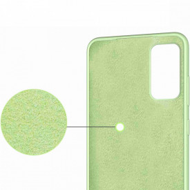 husa verde samsung a02s silicon si catifea planetphone