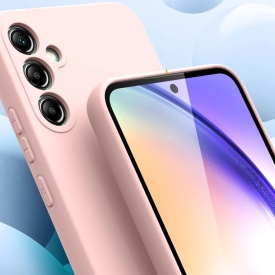 husa SAMSUNG A14 roz silicon si catifea planetphone