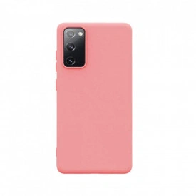 Husa protectie Samsung Galaxy S20 FE, ultra slim, silicon Roz, cu interior de catifea, protectie camera
