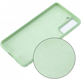 Husa protectie Samsung Galaxy S21, ultra slim, silicon Verde, cu interior de catifea, protectie camera - Img 3