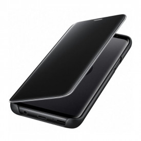 Husa Protectie Samsung Galaxy S9, Flip Cover, Clear View Mirror, Negru - Img 3