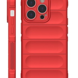 Husa protectie Wave style, compatibila cu iPhone 16 Pro Max, antisoc, silicon Rosu, interior din microfibra, anti-alunecare, protectie camera, protectie ecran - Img 8