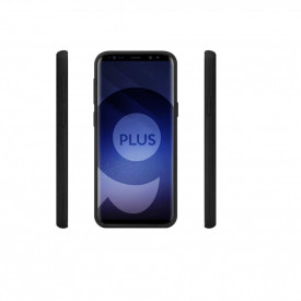 Husa Samsung Galaxy S9 Plus, ultra slim silicon si interior din microfibra, Negru - Img 3