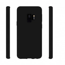 Husa Samsung Galaxy S9, ultra slim silicon si interior din microfibra, Negru - Img 2