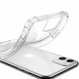 Husa slim transparenta Apple iPhone 11, antisoc, colturi intarite, silicon antialunecare - Img 5