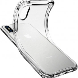 Husa slim transparenta Apple iPhone X Max, Xs Max antisoc, colturi intarite, silicon antialunecare - Img 2