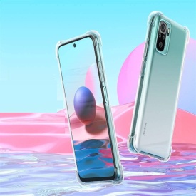 Husa slim transparenta Xiaomi Redmi Note 10 Pro, antisoc, colturi intarite, silicon antialunecare - Img 4