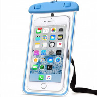 Husa Subacvatica, Waterproof, Snowproof, Impermeabila, pentru telefon sau documente, Universala, Albastra