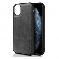 Husa X-Level iPhone 11 din silicon si piele ecologica Luxury Leather, Gri
