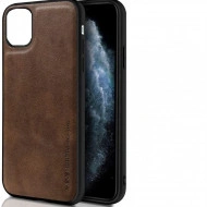 Husa X-Level iPhone 11 din silicon si piele ecologica Luxury Leather, Maro