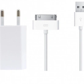 Încărcător iPhone 3, 4, 4S cu Cablu 30 Pin și Adaptor USB 5W