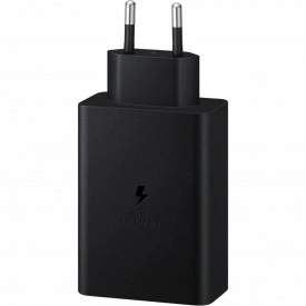 Incarcator retea 65 W Super Fast Charge 100-240V 1x USB-C 65W 1x USB-C 25W 1x USB-A 15W, compatibil cu Samsung, Huawei, Xiaomi, Oppo, Negru