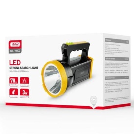 Lanterna LED, XO (YH02) - cu acumulator, reincarcabila, conectare USB, 1200MAh, BLACK - Img 2
