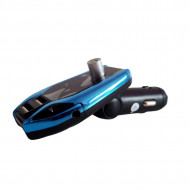 Modulator auto FM, car kit Bluetooth Albastru metalic - Img 3