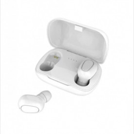Casti wireless, bluetooth, originale Maxcell Ly-064, premium quality, extra-bass, claritate 9D sound, Certificate IPX5, Albe - Img 2