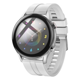 Ceas SmartWatch, Sport, Hoco (Y7 PRO) - BT 5.0, Multifunction + telefon, 240mAh, Multilanguage, SILVER
