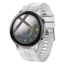 Ceas SmartWatch, Sport, Hoco (Y7 PRO) - BT 5.0, Multifunction + telefon, 240mAh, Multilanguage, SILVER