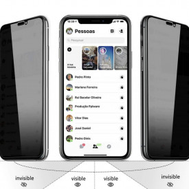 Folie protectie din sticla Privacy, iPhone 11 Pro Max, full cover, full glue, case friendly, Premium Quality, Case friendly - Img 4