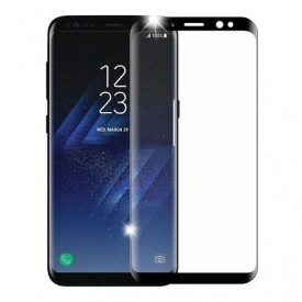 Folie protectie din sticla Samsung Galaxy S8, full cover, full glue, lipici pe tot ecranul, case friendly, 3D - Img 3